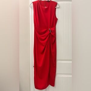 prom dresses long sleeve Simple A Line Long Sleeves Green Slit Prom Dress P1410 – PreppyDress main image 0